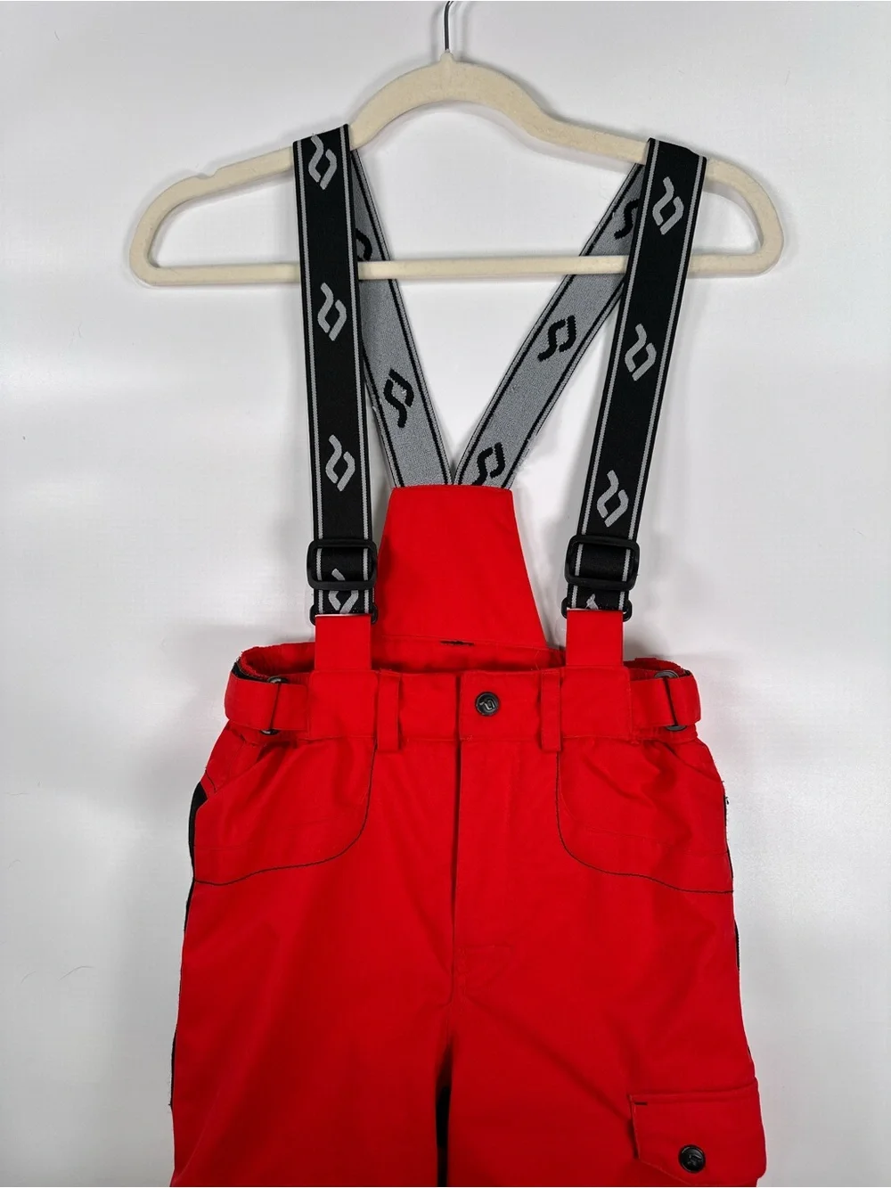 Jupa Dridux Insulated Ski Bib Pants Waterproof Snow Gear Red Black Size 6